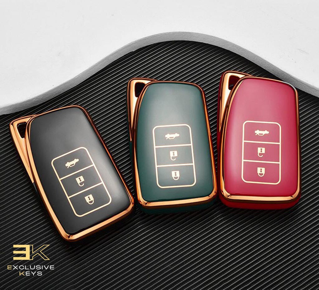 Coque pour Lexus NX, GS, RX, IS, ES, GX, LX, RC, 200, 250, 350, LS, 450H, 300H (3 Boutons)