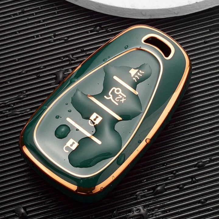 Coque pour Chevrolet Chevy, Camaro, Cruze, Malibu, Sonic, Volt, Tracker, Spark, Bolt y Trax (4 Botones)