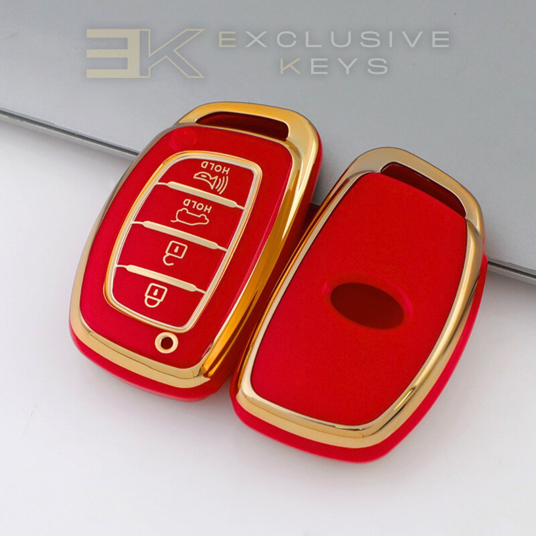 Coque de clé intelligente Hyundai – 4 boutons (coffre + alarme)