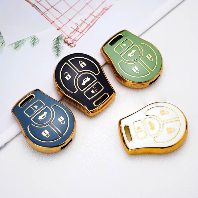 Coque pour Nissan Juke, Micra, Qashqai, March, Rogue, Maxima, Terrano, Cube, Pathfinder, Altima, Sentra, Tiida – 3 boutons