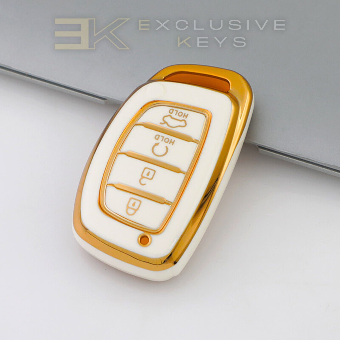 Coque de clé intelligente Hyundai – 4 boutons (démarrage à distance + coffre)