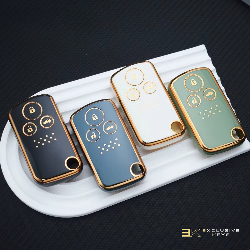 Coque pour Honda CR-V, Fit, Shuttle, Freed, Spike, StepWGN, RG1, Spada, CR-Z (3 boutons)