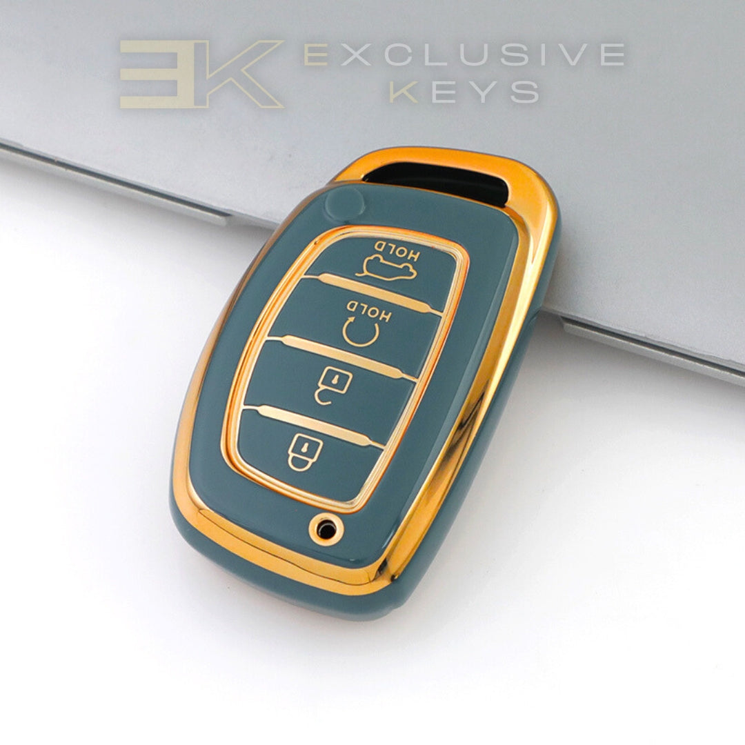 Coque de clé intelligente Hyundai – 4 boutons (démarrage à distance + coffre)