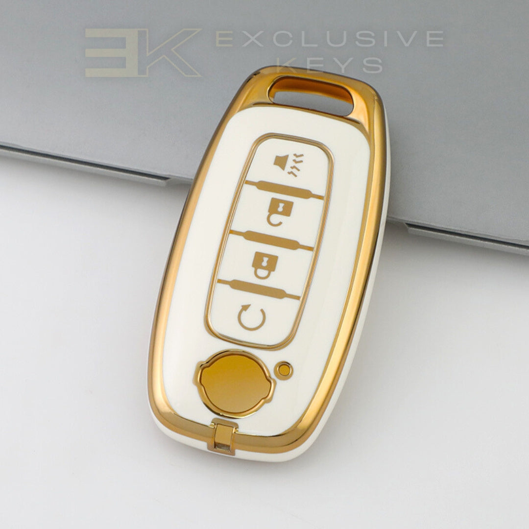 Coque de clé intelligente Nissan – 4 boutons (démarrage à distance)