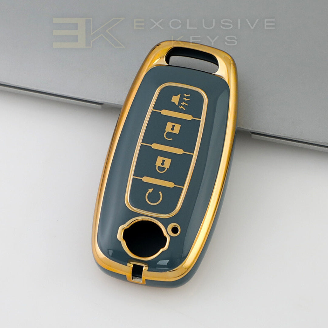 Coque de clé intelligente Nissan – 4 boutons (démarrage à distance)