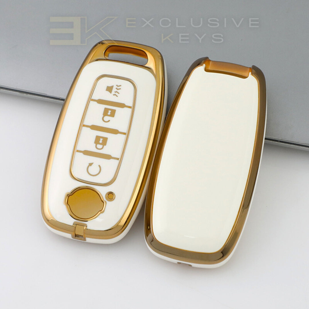 Coque de clé intelligente Nissan – 4 boutons (démarrage à distance)