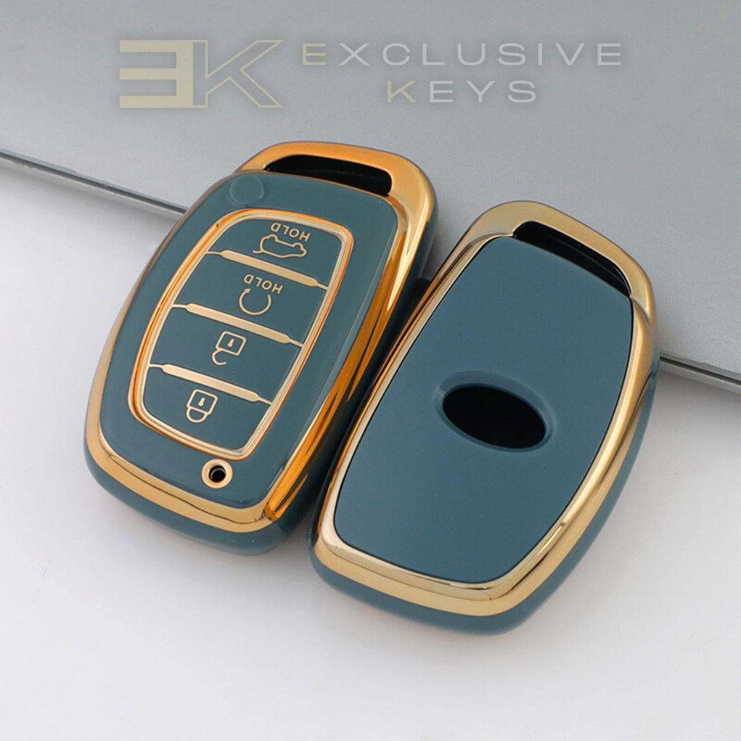 Coque de clé intelligente Hyundai – 4 boutons (démarrage à distance + coffre)