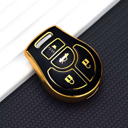 Coque pour Nissan Juke, Micra, Qashqai, March, Rogue, Maxima, Terrano, Cube, Pathfinder, Altima, Sentra, Tiida – 4 boutons