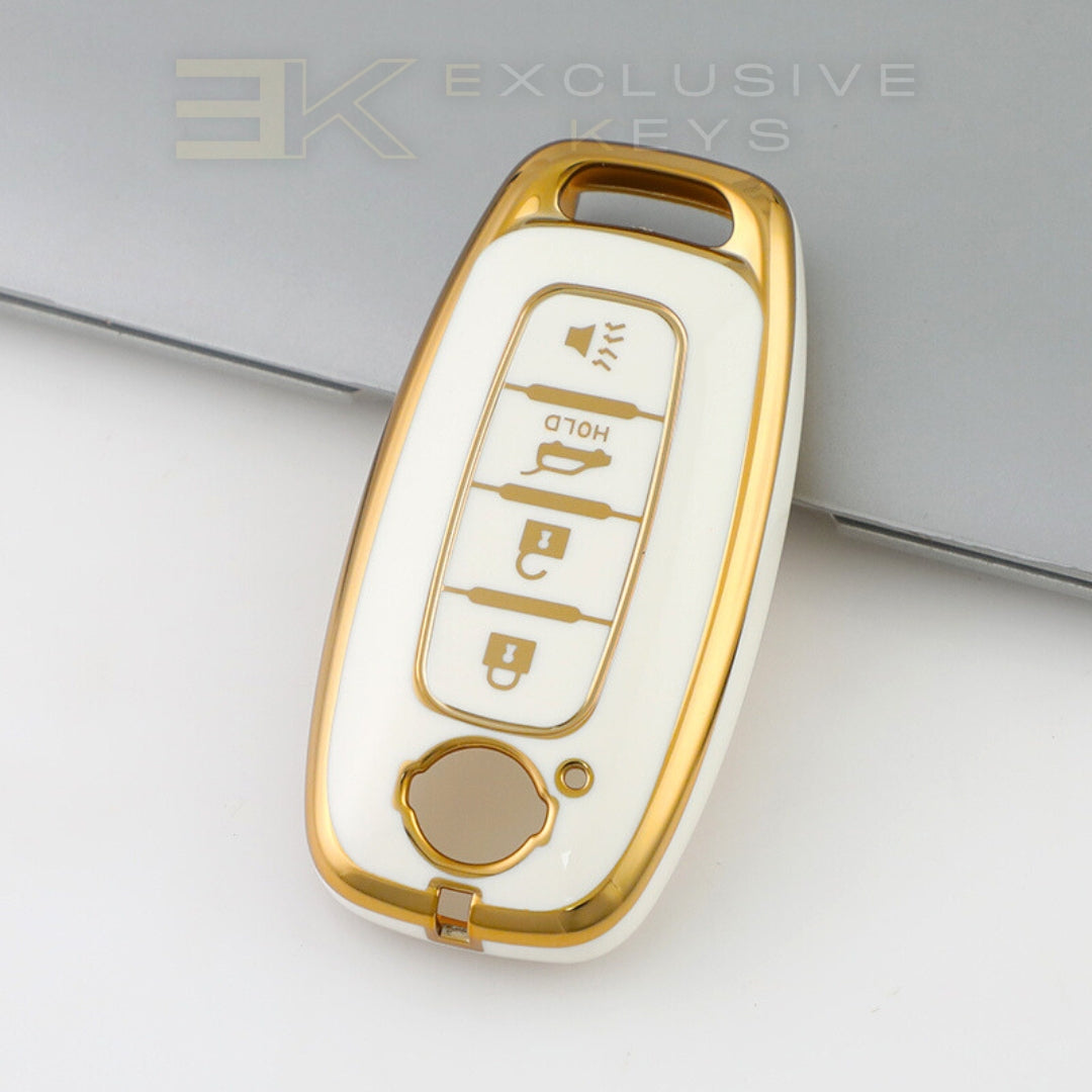 Coque de clé intelligente Nissan – 4 boutons (ouverture coffre – MAINTENIR)
