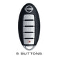 Coque de clé Nissan– 5 boutons