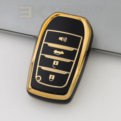 Coque de clé intelligente Toyota – 4 boutons (coffre + alarme)