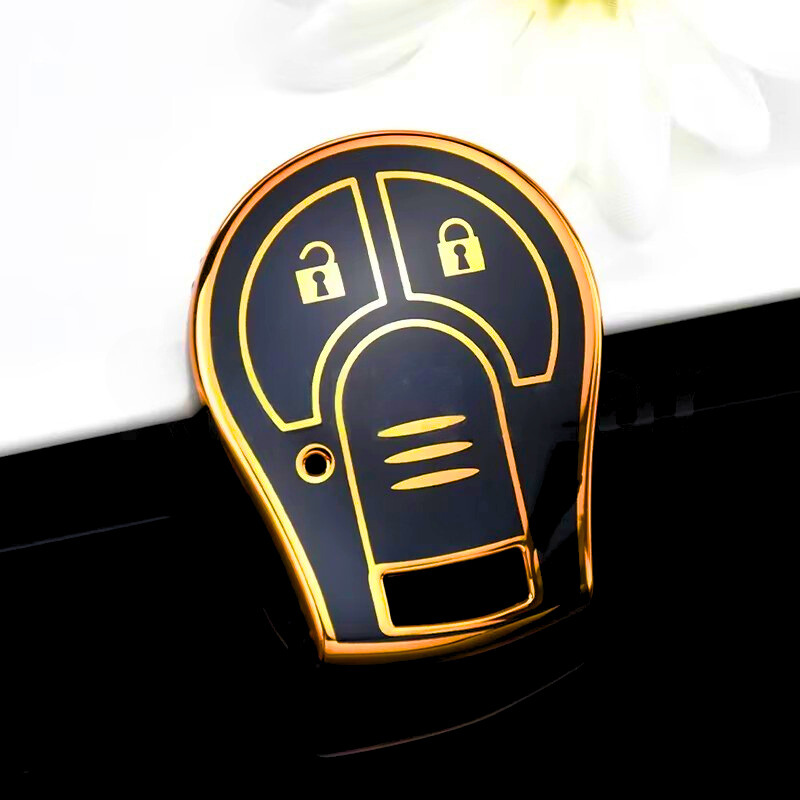 Coque pour Nissan Juke, Micra, Qashqai, March, Rogue, Maxima, Terrano, Cube, Pathfinder, Altima, Sentra, Tiida – 3 boutons