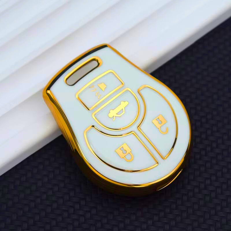 Coque pour Nissan Juke, Micra, Qashqai, March, Rogue, Maxima, Terrano, Cube, Pathfinder, Altima, Sentra, Tiida – 4 boutons