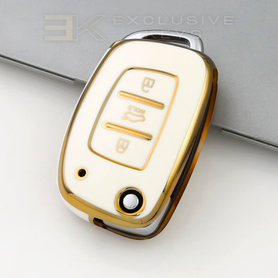Coque de clé Hyundai – 3 boutons (coffre HOLD – bouton central)