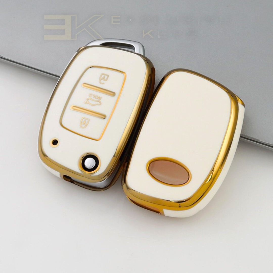 Coque de clé Hyundai – 3 boutons (coffre HOLD – bouton central)