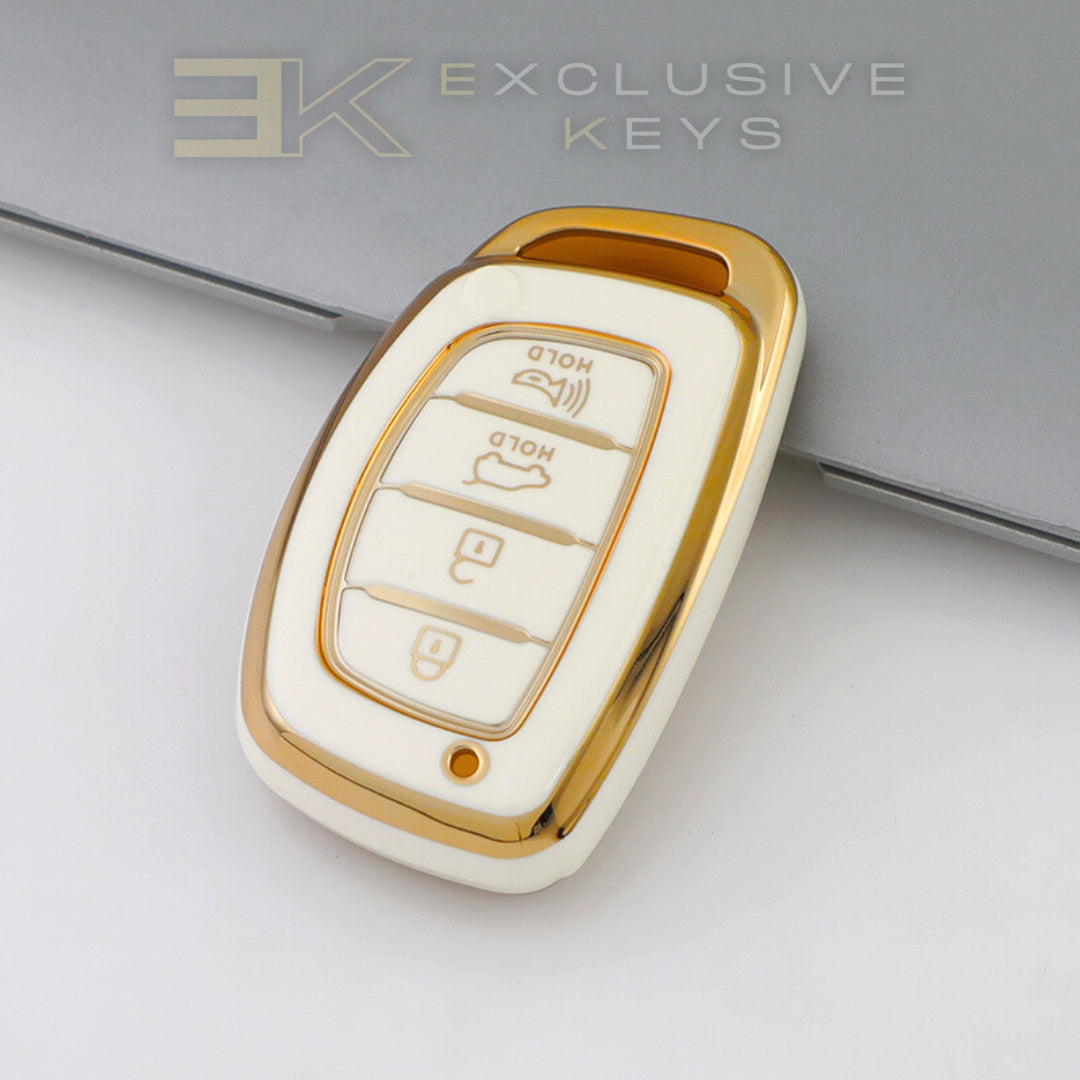Coque de clé intelligente Hyundai – 4 boutons (coffre + alarme)