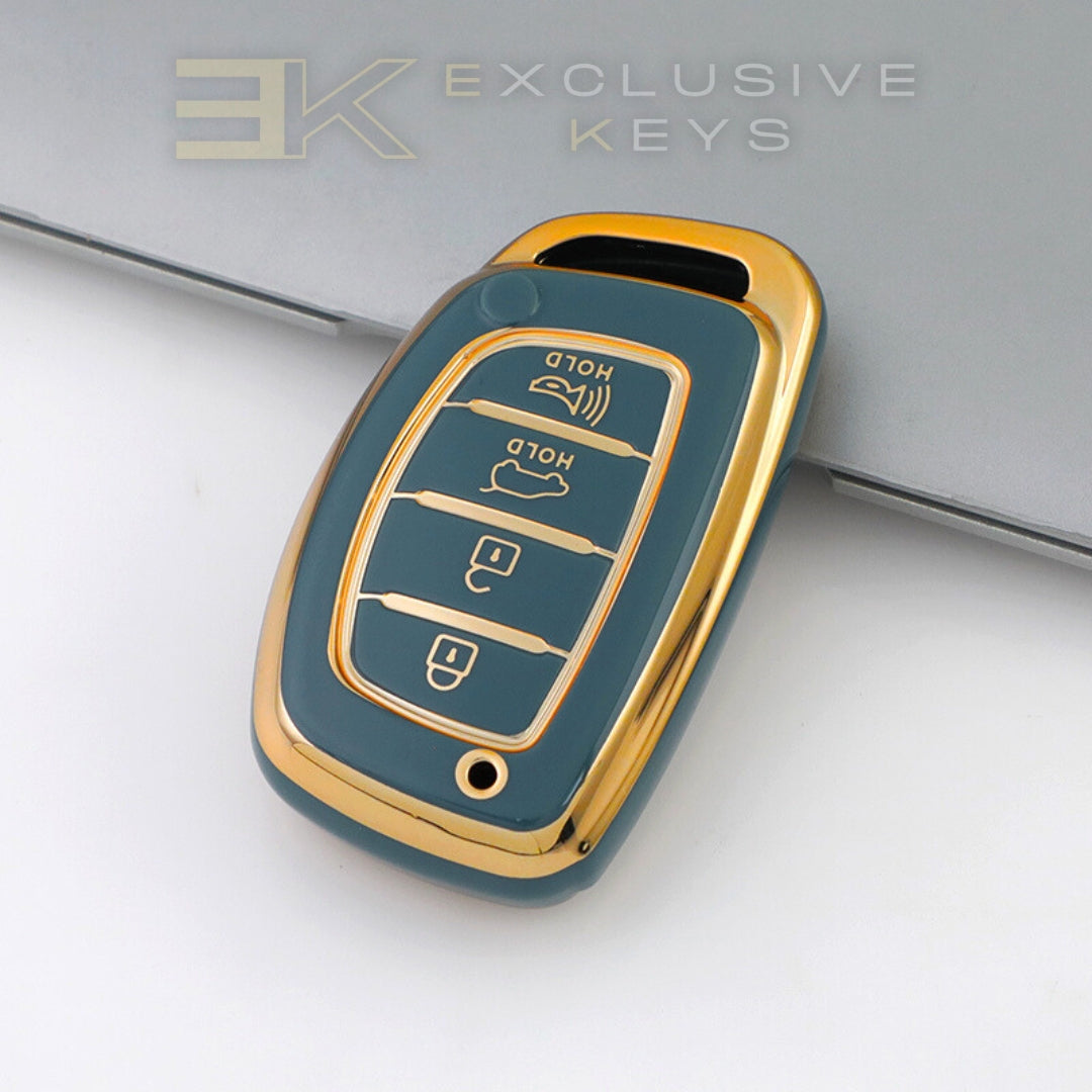 Coque de clé intelligente Hyundai – 4 boutons (coffre + alarme)