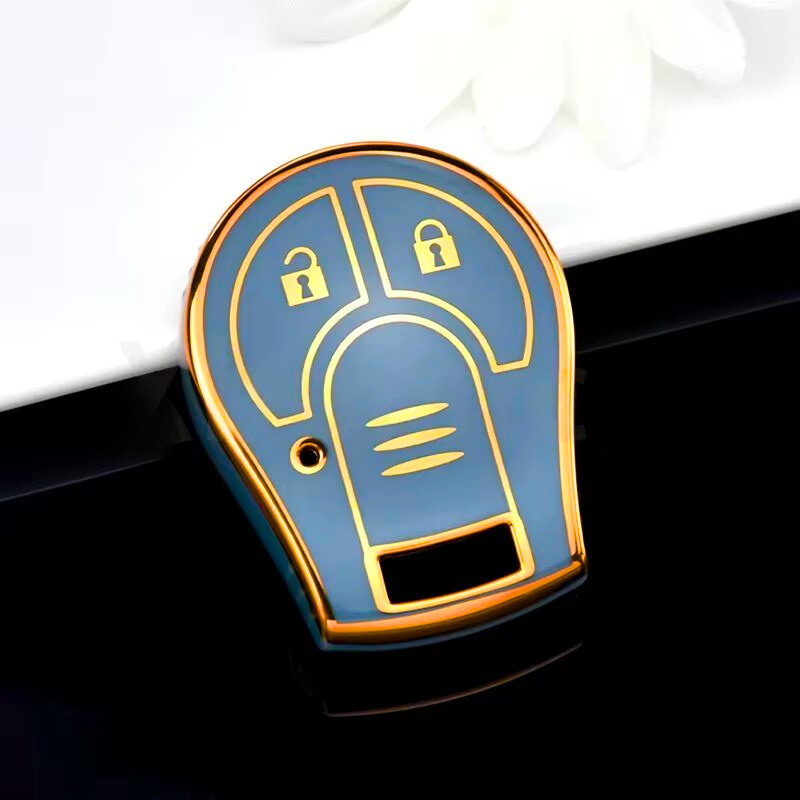 Coque pour Nissan Juke, Micra, Qashqai, March, Rogue, Maxima, Terrano, Cube, Pathfinder, Altima, Sentra, Tiida – 3 boutons