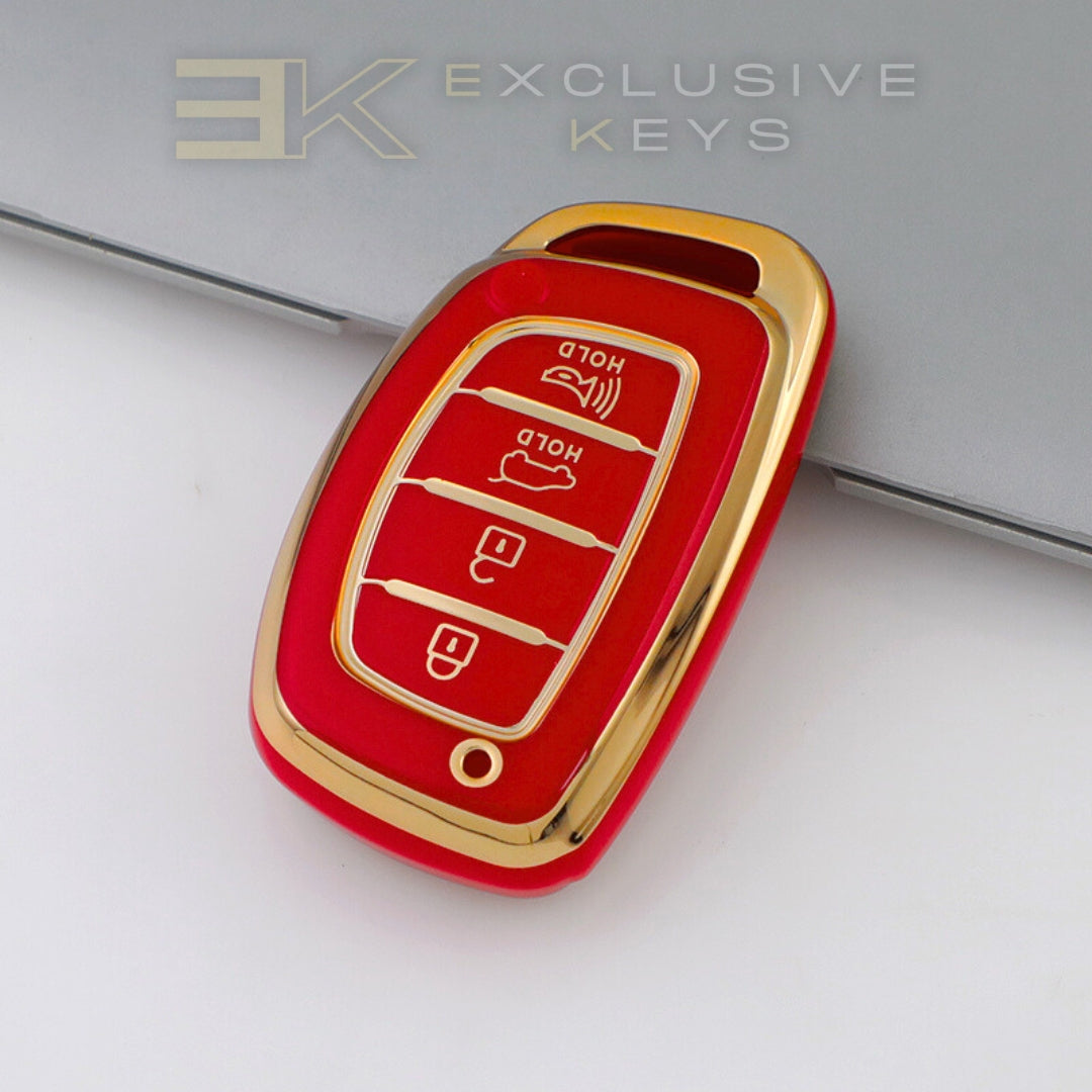 Coque de clé intelligente Hyundai – 4 boutons (coffre + alarme)