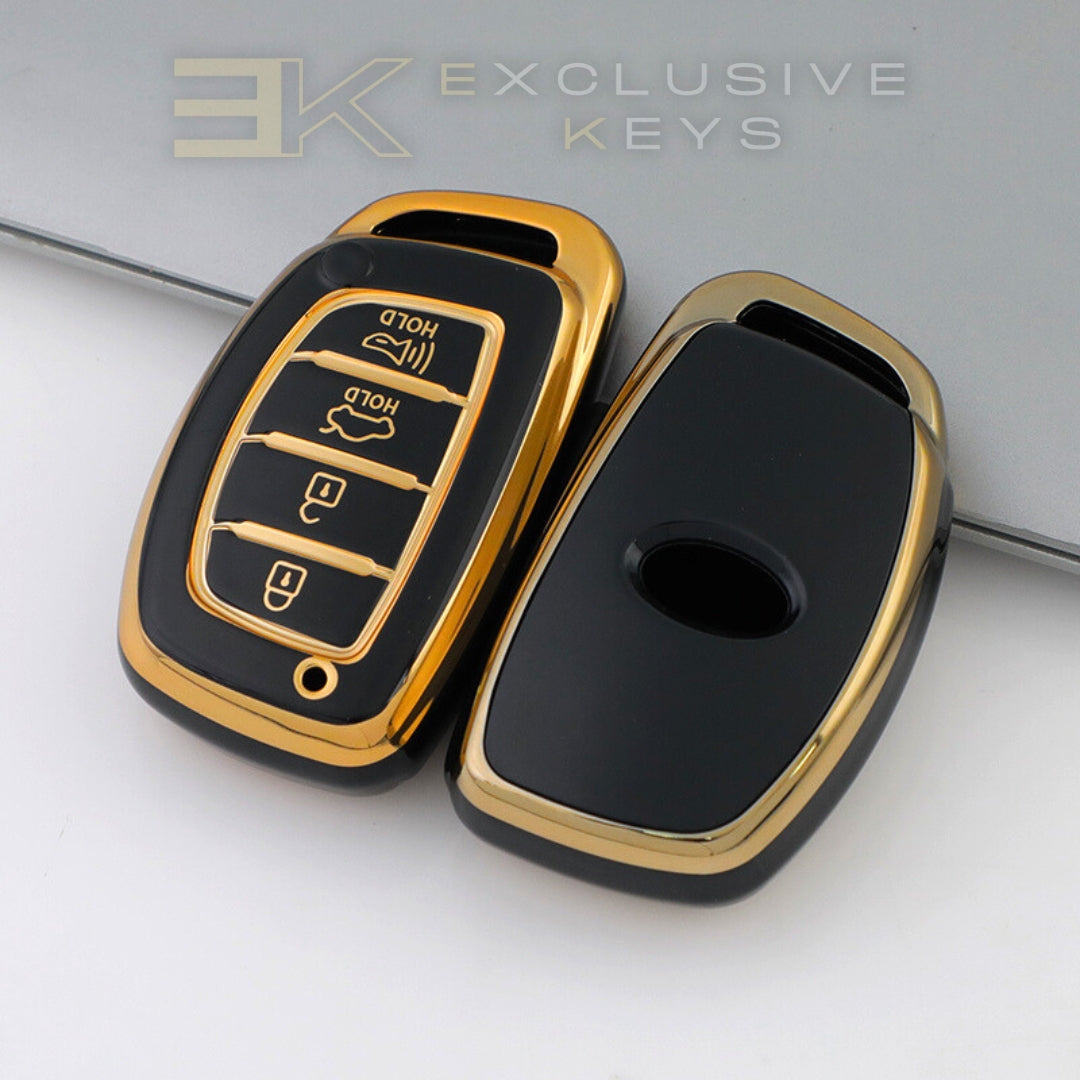 Coque de clé intelligente Hyundai – 4 boutons (coffre + alarme)