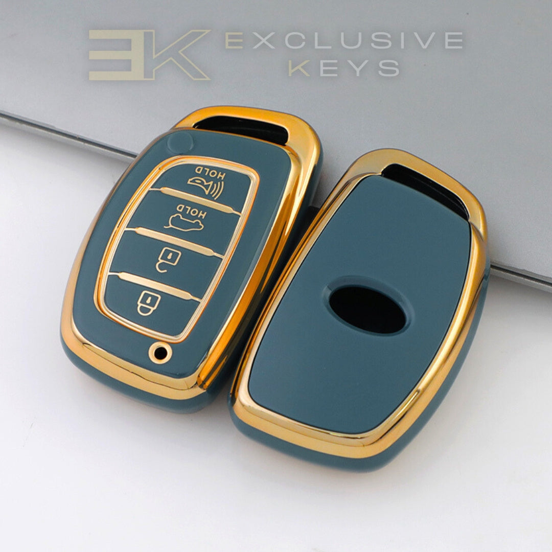 Coque de clé intelligente Hyundai – 4 boutons (coffre + alarme)