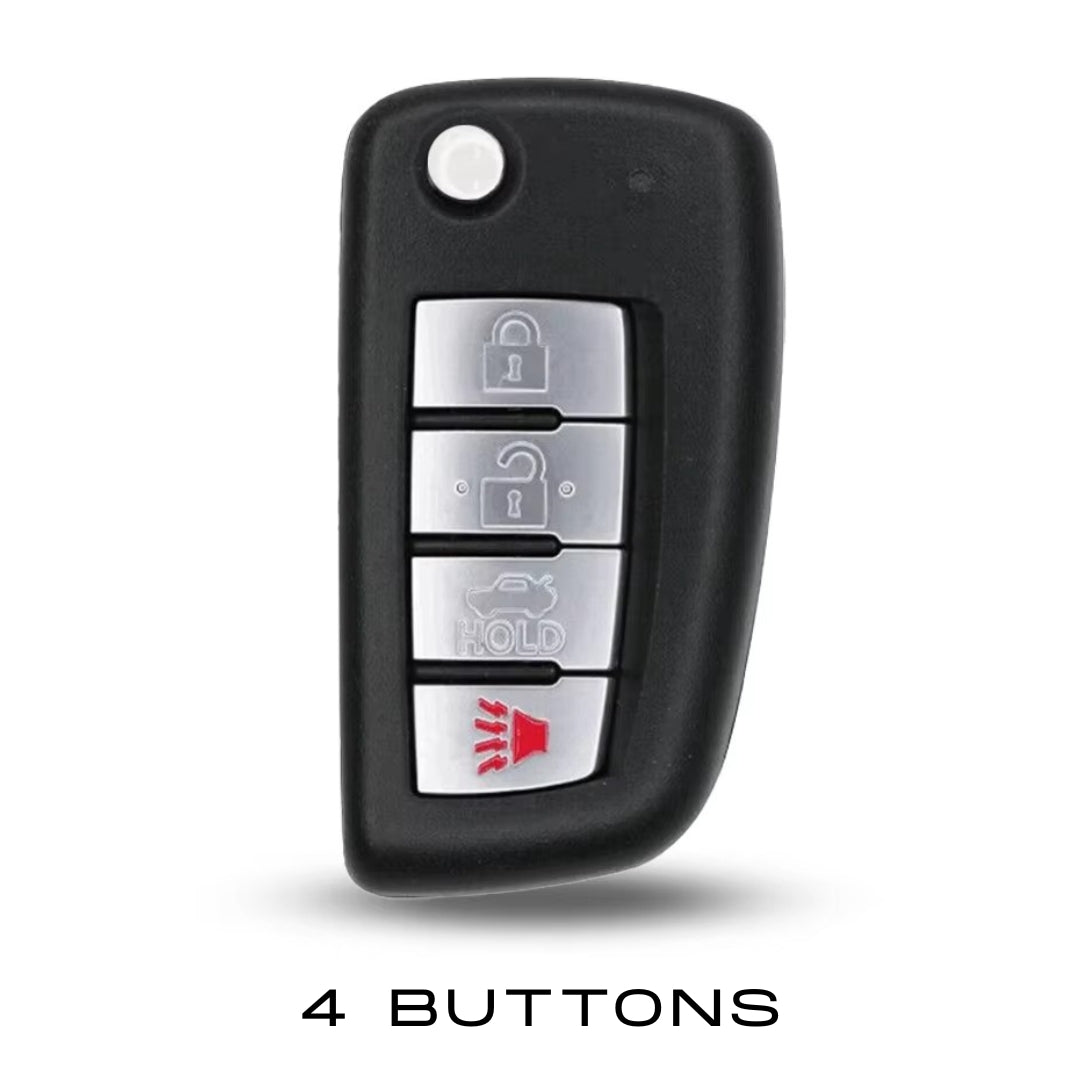 Coque de clé Nissan– 4 boutons